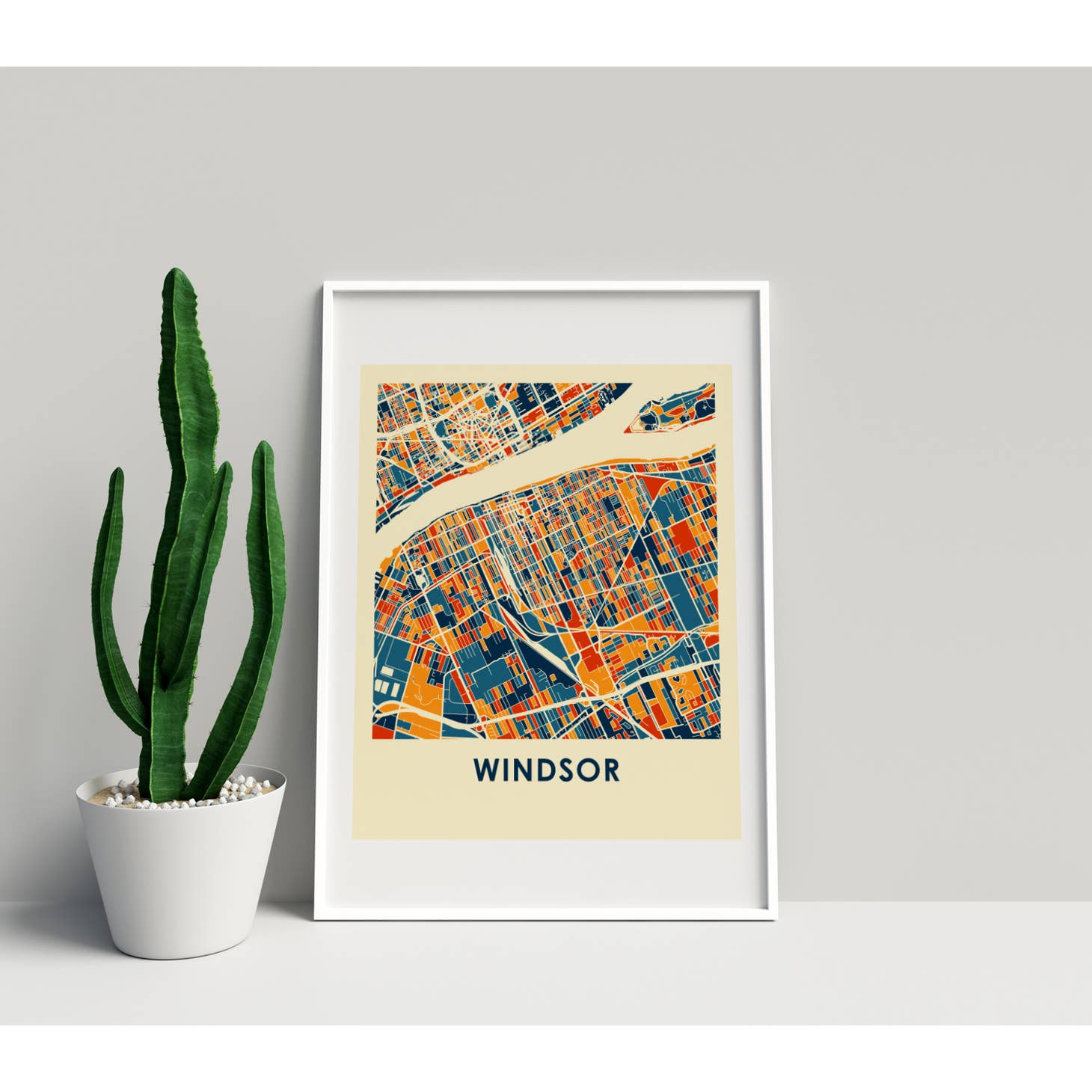Windsor Map Art Print (8×10)